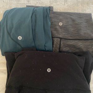 Lululemon size 4 7/8 length - 3 pairs!